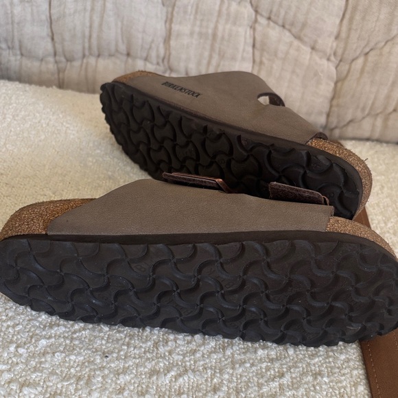 Birkenstock Taupe Double Buckle arizona Sandals 38 - Picture 4 of 8
